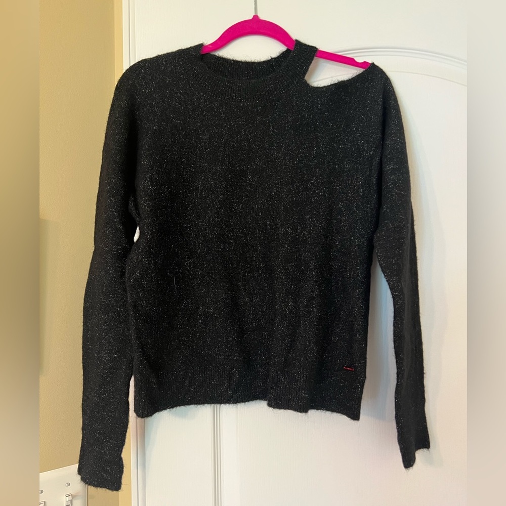 n:Philanthropy Grey Cut Out Sweater